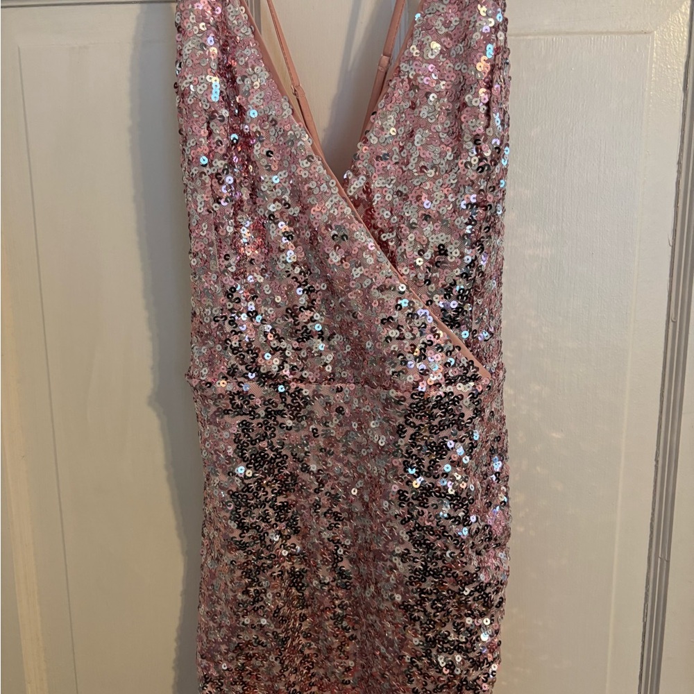 Sequin Pink Dress